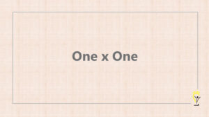 One x One